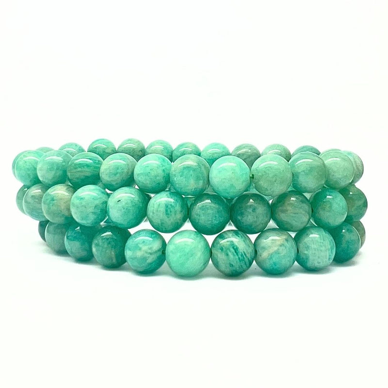 Amazonite, bracelet round 8 mm