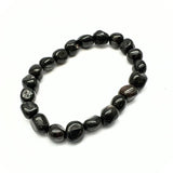 Tourmaline black tumbled stone bracelet