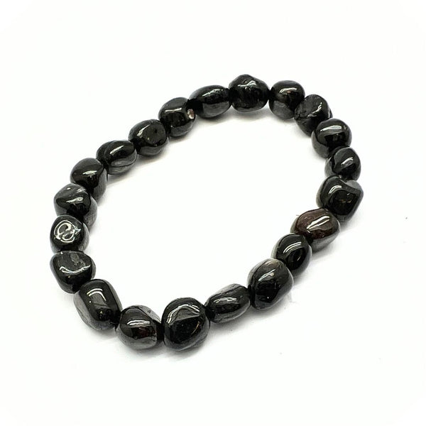Tourmaline black tumbled stone bracelet