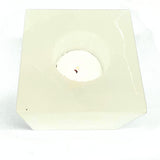 Ljuslykta, fyrkantig vit selenit