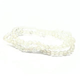 Rock crystal, faceted bracelet 3 mm