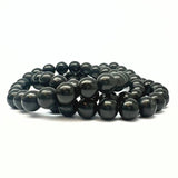 Agate black, bracelet 8 mm