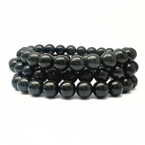 Agate black, bracelet 8 mm
