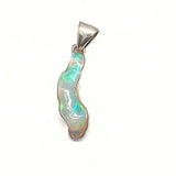 Opaali suurempi kivi sterlinghopeariipus