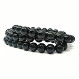 Agate black, bracelet 8 mm
