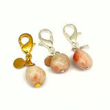 Sunstone charm silver or gold