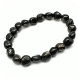 Tourmaline black tumbled stone bracelet