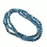 Kyanit AA, fasetterat armband 4mm
