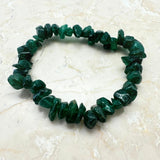 Fuchsite, lovely green chip bracelet