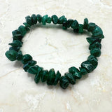 Fuchsite, lovely green chip bracelet