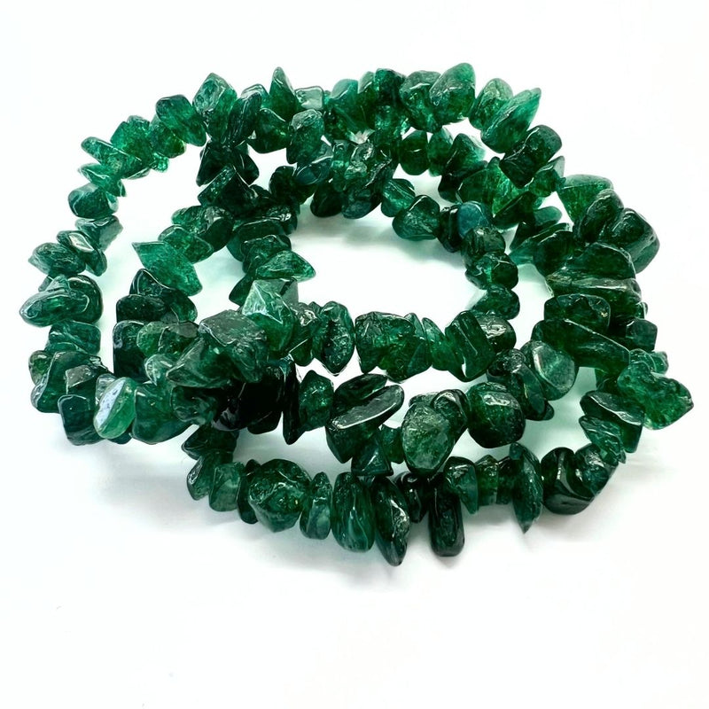 Fuchsite, lovely green chip bracelet