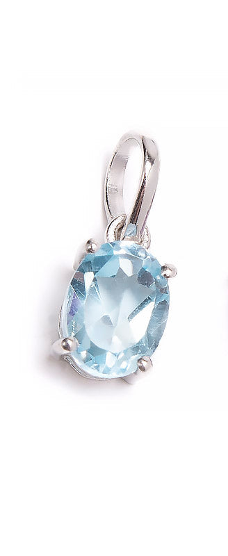 Amethyst, blue topaz &amp; peridot, silver pendant