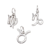 Taurus, Virgo &amp; Capricorn, zodiac signs in silver