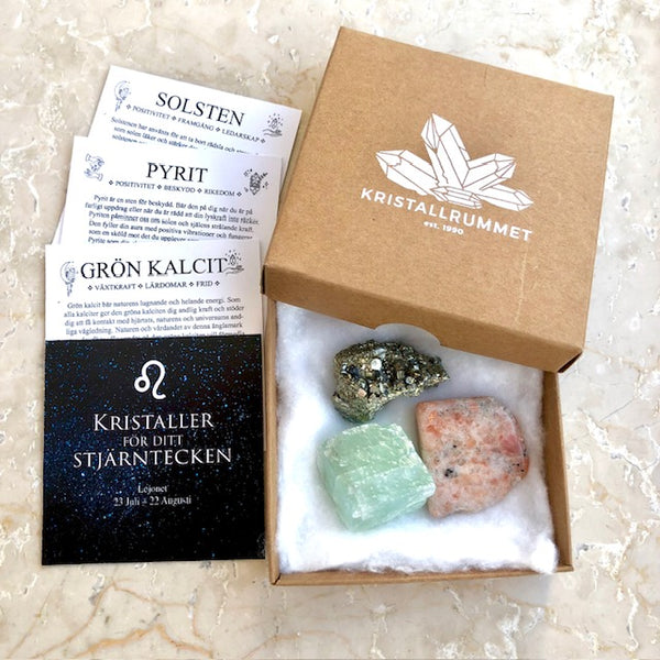 Leo's astro stones gift box
