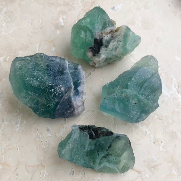 Fluorite raw mineral AA large pieces