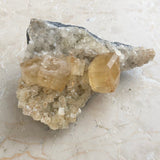 Gul kalcit kristall kluster från Iran