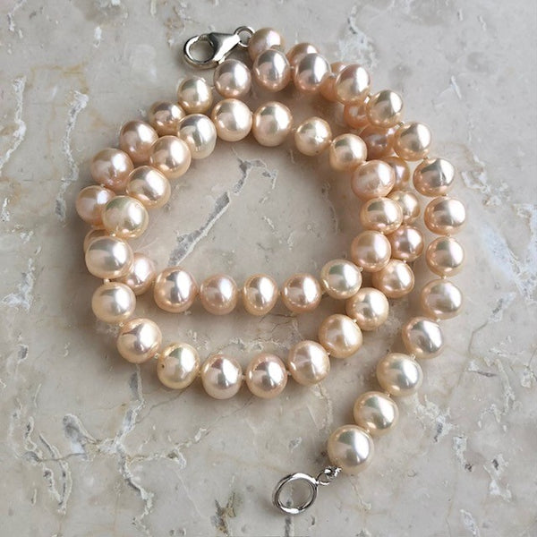 Freshwater pearls top quality apricot no. 1