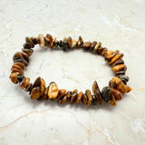 Tiger's eye, chip bracelet