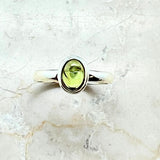 Peridot silverring storlek 7