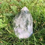 Rock crystal, ground crystal tips