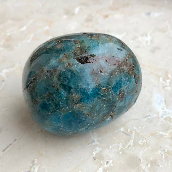 Apatite, hand polished from Madagascar