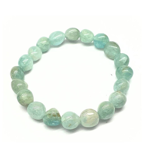 Aquamarine, tumbled bracelet