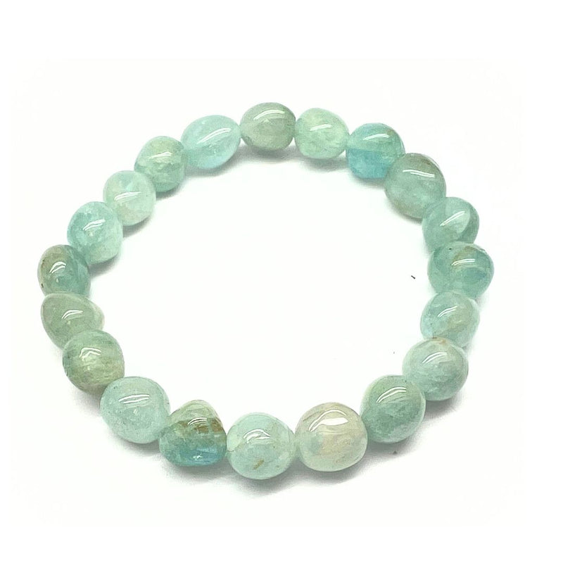 Akvamarin, trumlat armband