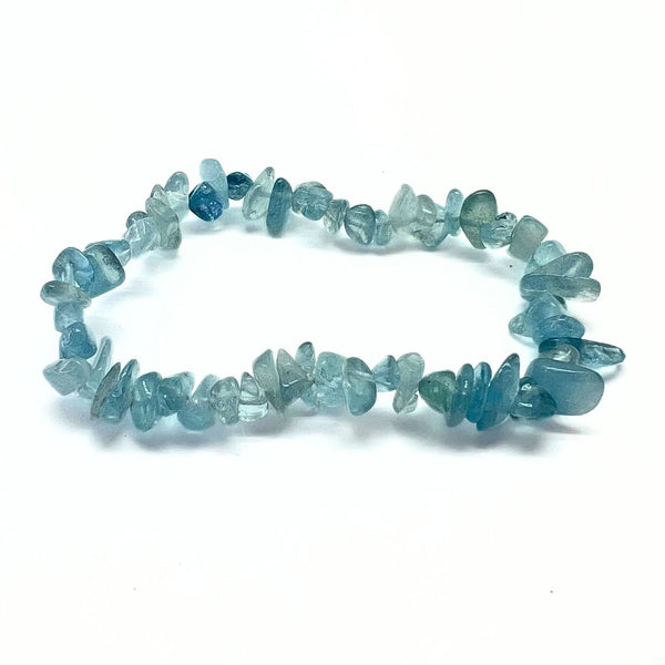 Aquamarine chip bracelet AA+ quality