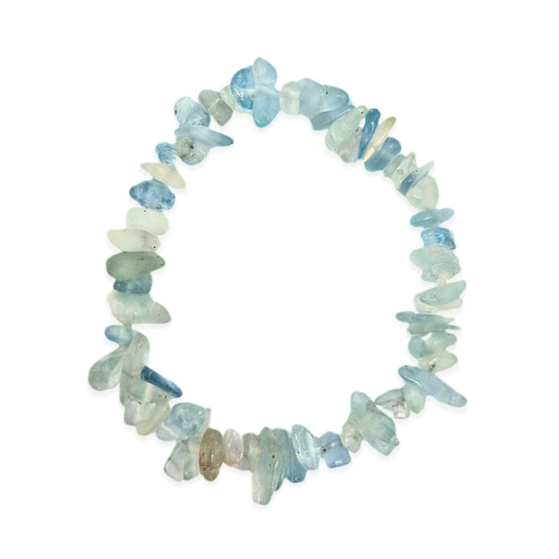 Aquamarine chip bracelet AA+ quality