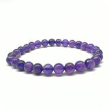 Amethyst AA, bracelet beads 6 mm