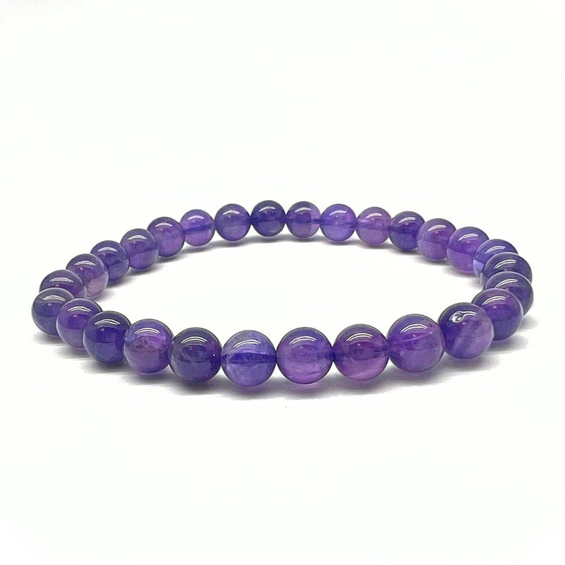 Amethyst AA, bracelet beads 6 mm