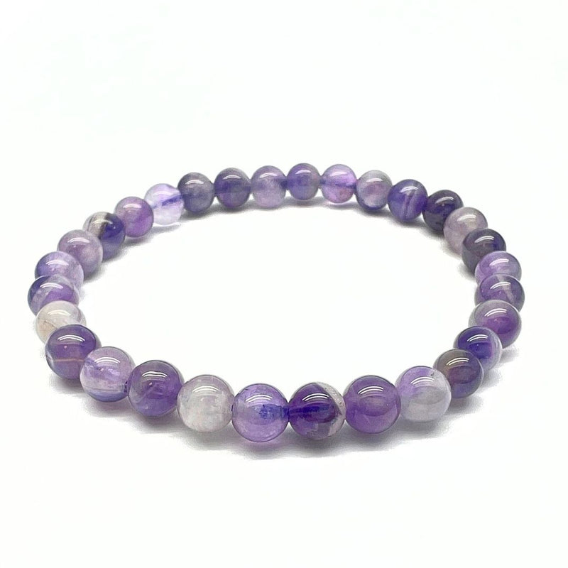 Ametist, chevron, bandametist armband 6 mm