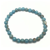 Angelite, bracelet round 6 mm beads