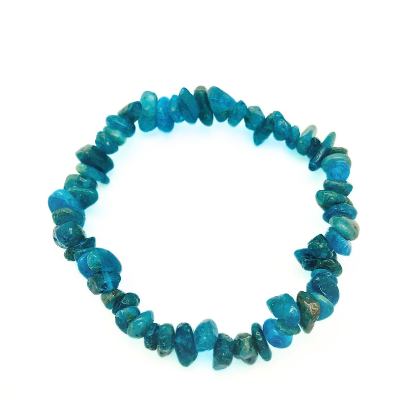 Apatite chip bracelet