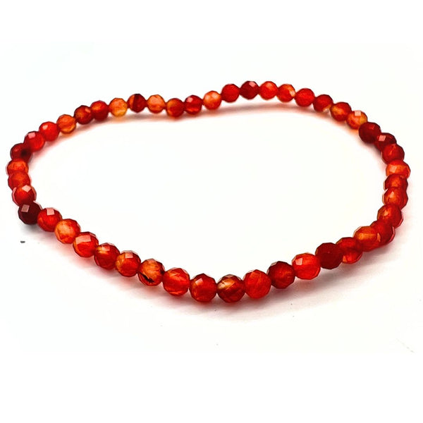 Carnelian, bracelet 4mm
