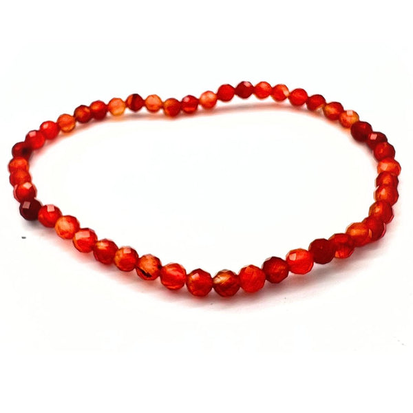 Carnelian, bracelet 4mm