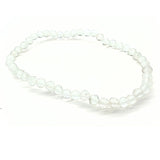 Rock crystal, faceted bracelet 3 mm