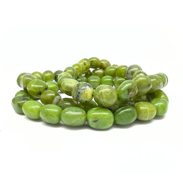 Jade, tumbled bracelet