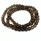 Rökkvarts, armband med 6 mm pärlor A kvalité