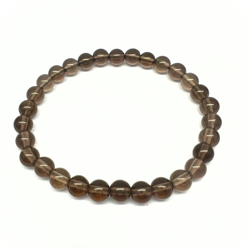 Rökkvarts, armband med 6 mm pärlor A kvalité