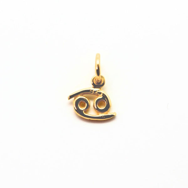 Cancer symbol, pendant in gold-plated silver small