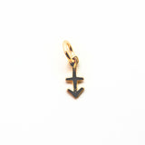 Sagittarius symbol, pendant in gold-plated silver small