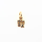 Virgin symbol, pendant in gold-plated silver small