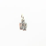 Virgo symbol, pendant in silver small