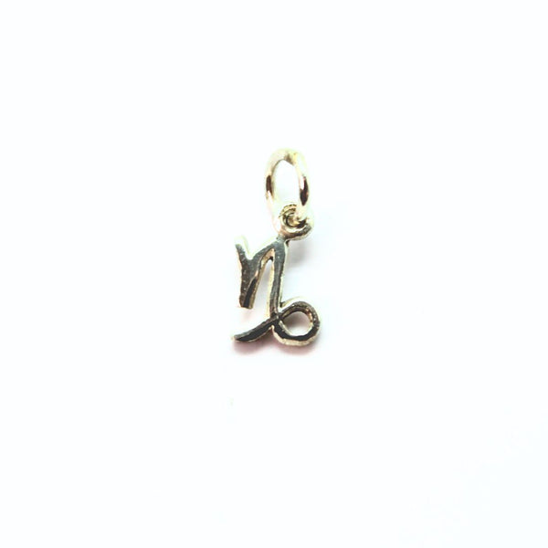 Capricorn symbol, pendant in silver small