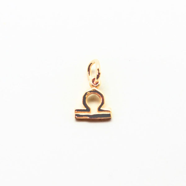 Libra symbol, pendant in gold-plated silver small