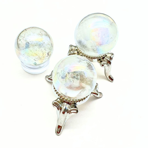 Rock crystal, aurora borealis crystal ball