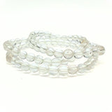 Rock crystal bracelet 6 mm