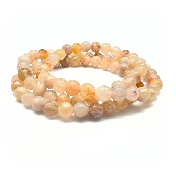 Blomsteragat armband 6 mm
