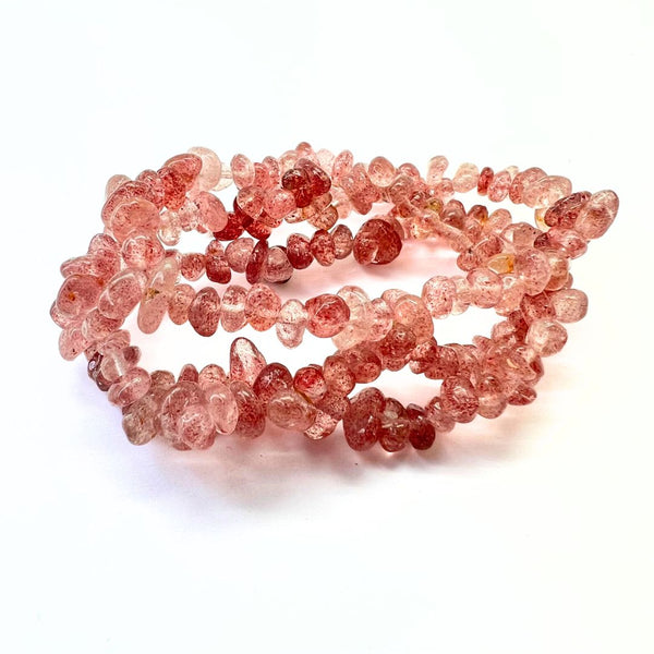 Bracelet with Cherry quarts chips